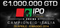 Vinci un ticket per IPO 14 1000000€ GTD di aprile